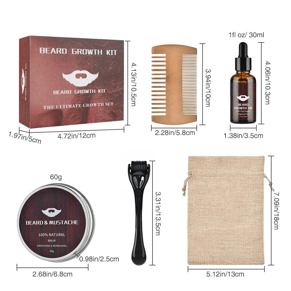 Beard Grooming & Growth Set
